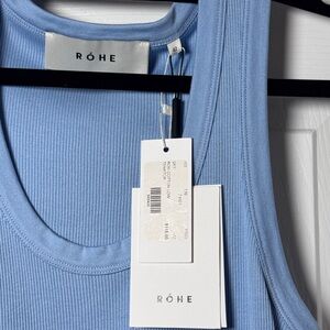 Rohe Light Blue Ribbed Tank Top